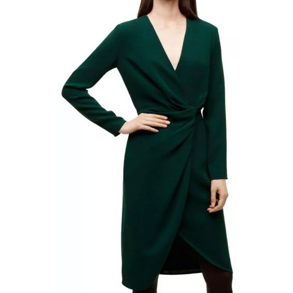 Aritzia Forrest Green Tadao Babaton Short Casual Dress XXS